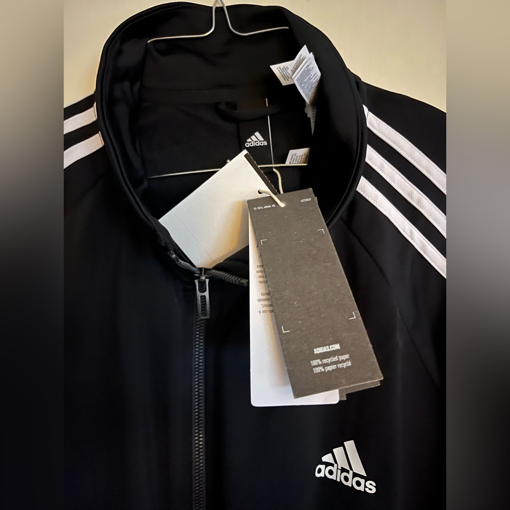 Adidas black track jacket (new)